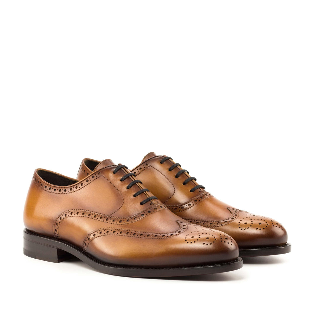 Full Brogue cognac box calf - fastlane 