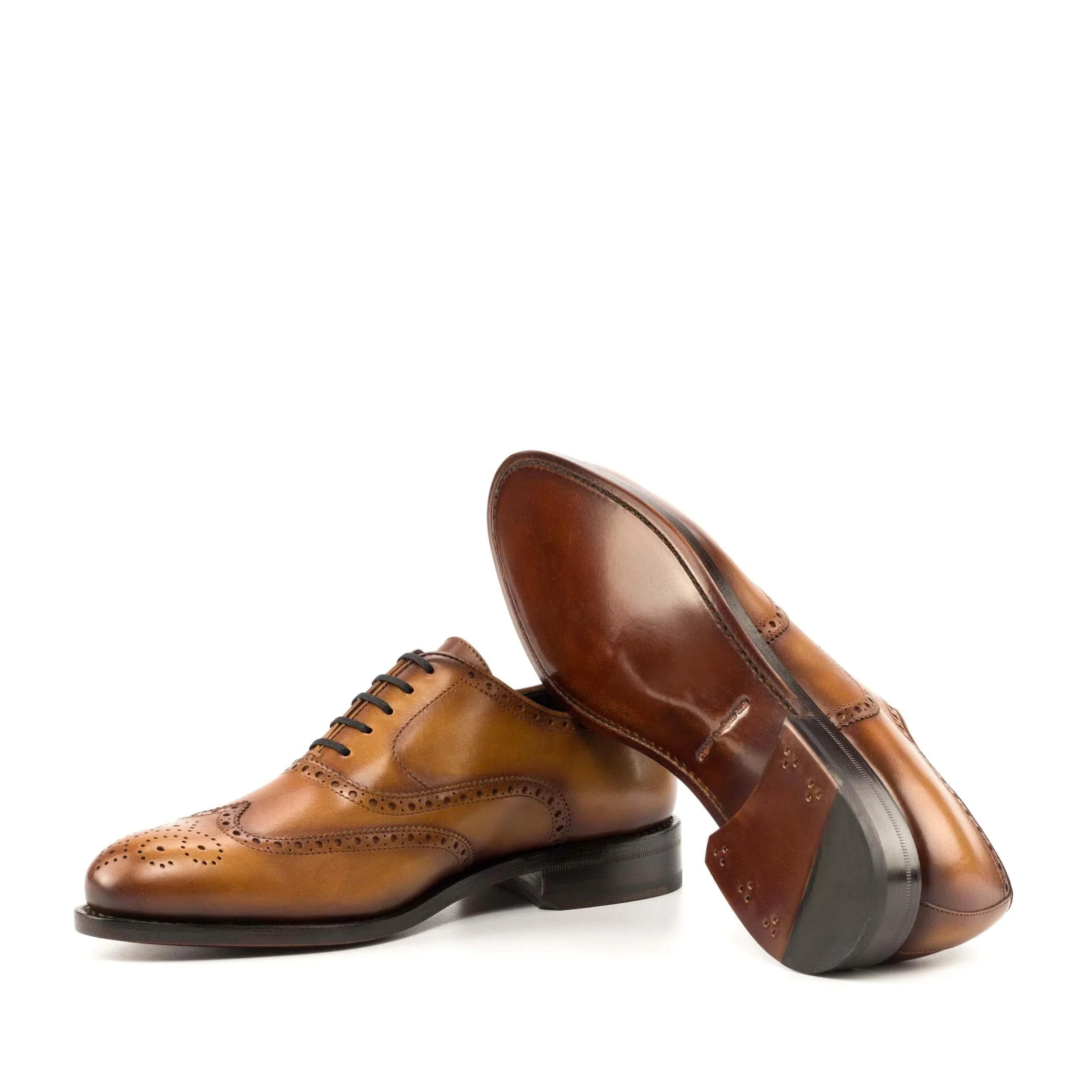 Full Brogue cognac box calf - fastlane 