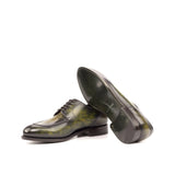 Green Patina Split-Toe Derby Shoes - Derby 