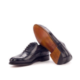 Grey Patina Leather Oxford - Oxford 