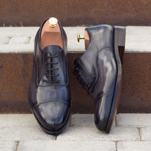 Load image into Gallery viewer, Grey Patina Leather Oxford - Oxford 
