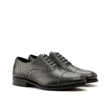 Load image into Gallery viewer, Grey Python Oxford Shoes - Oxford 
