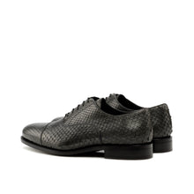 Load image into Gallery viewer, Grey Python Oxford Shoes - Oxford 
