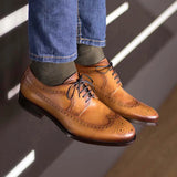 Longwing Blucher cognac box calf - fastlane 