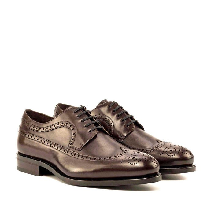 Longwing Blucher dark brown box calf - fastlane 