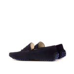 MORGAN DRIVER NAVY SUEDE - Driving Loafers 