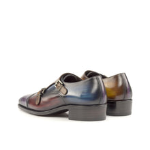 Load image into Gallery viewer, Multi-Colored Patina Leather Double-Monk Shoes - Double Monk 
