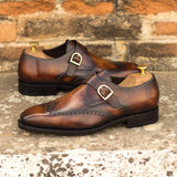 Museum Patina Single Monk Shoes - Single Monk 
