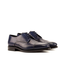 Load image into Gallery viewer, Navy Calf Leather Derby Shoes - Derby 
