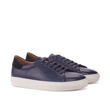 Load image into Gallery viewer, Navy Calf Classic Trainers
