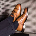 Oxford cognac box calf - fastlane 
