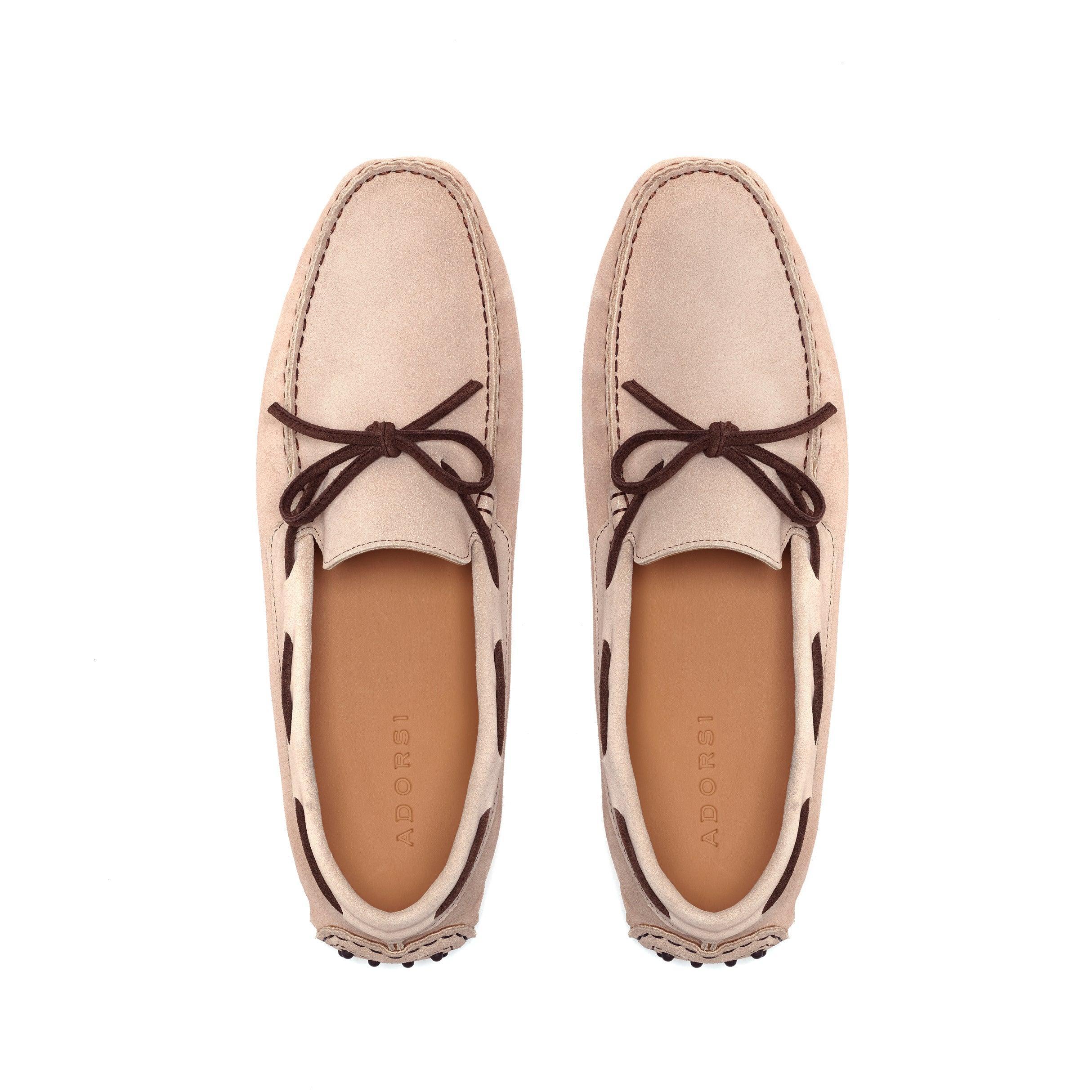 SHIRE DRIVER CAMEL SUEDE , MED BROWN SUEDE - Driving Loafers 