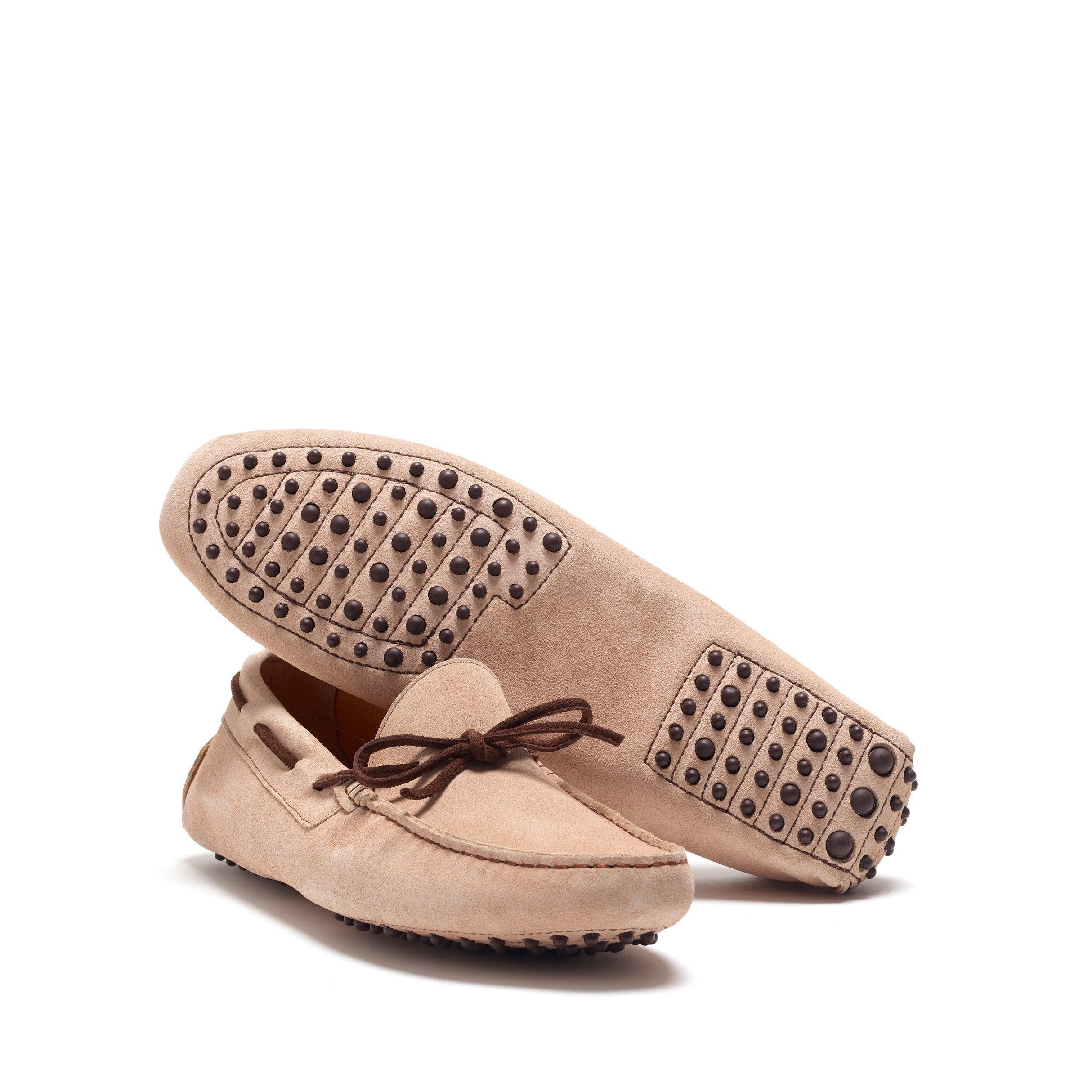 SHIRE DRIVER CAMEL SUEDE , MED BROWN SUEDE - Driving Loafers 