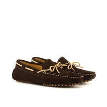 Load image into Gallery viewer, SHIRE DRIVER DARK BROWN SUEDE, CAMEL SUEDE - Driving Loafers 
