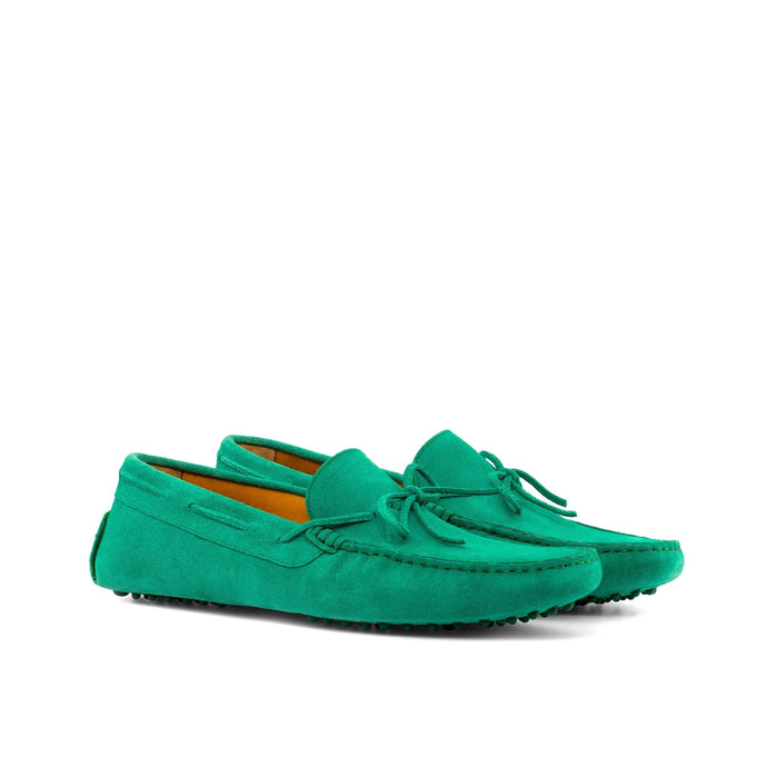 SHIRE DRIVER GREEN SUEDE - Driving Loafers 