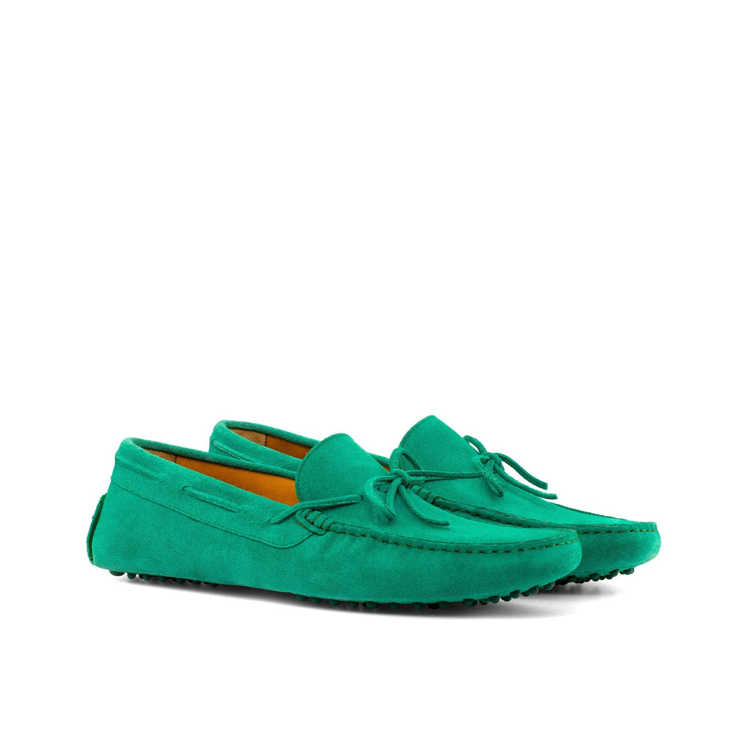SHIRE DRIVER GREEN SUEDE - Driving Loafers 
