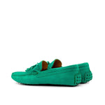 SHIRE DRIVER GREEN SUEDE - Driving Loafers 