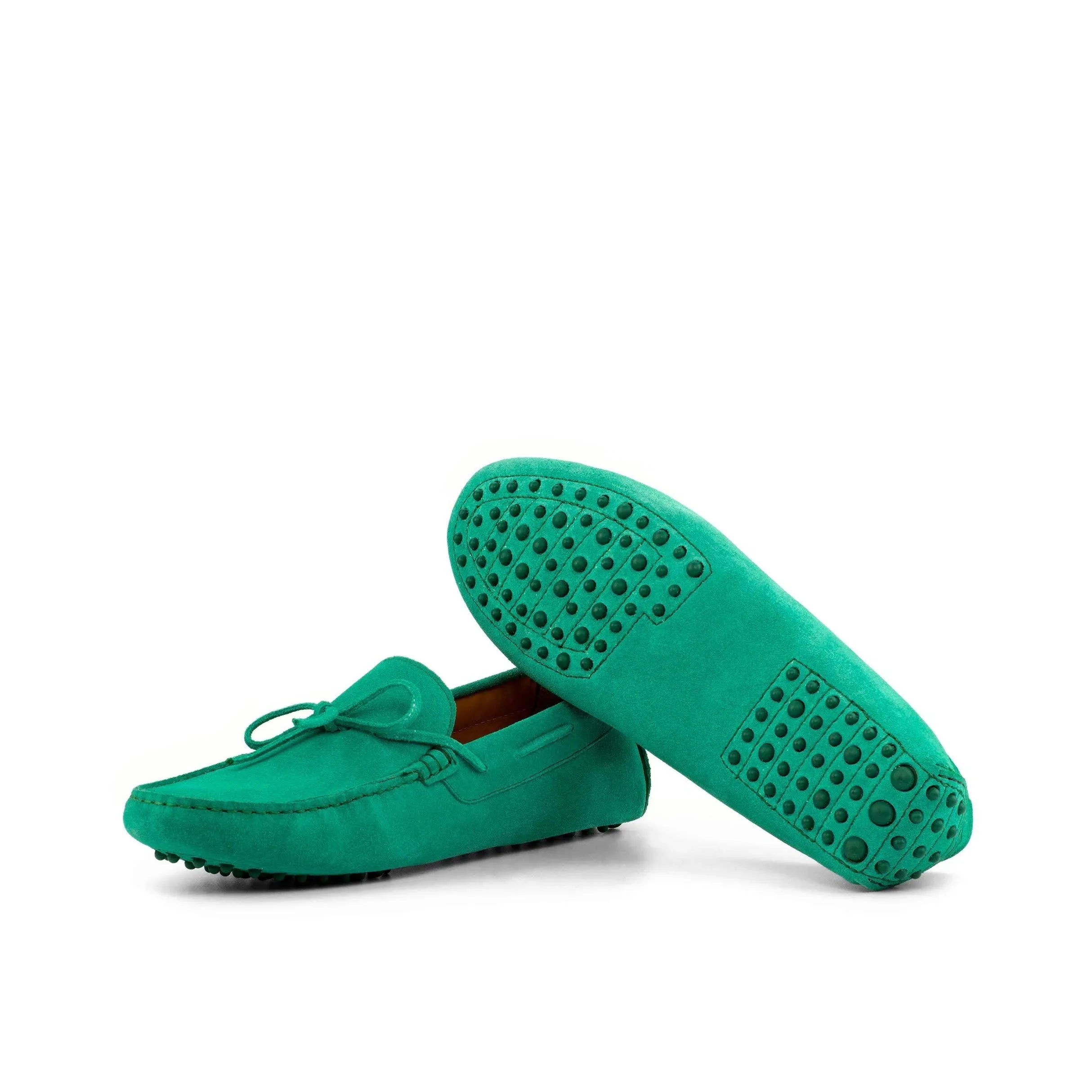 SHIRE DRIVER GREEN SUEDE - Driving Loafers 