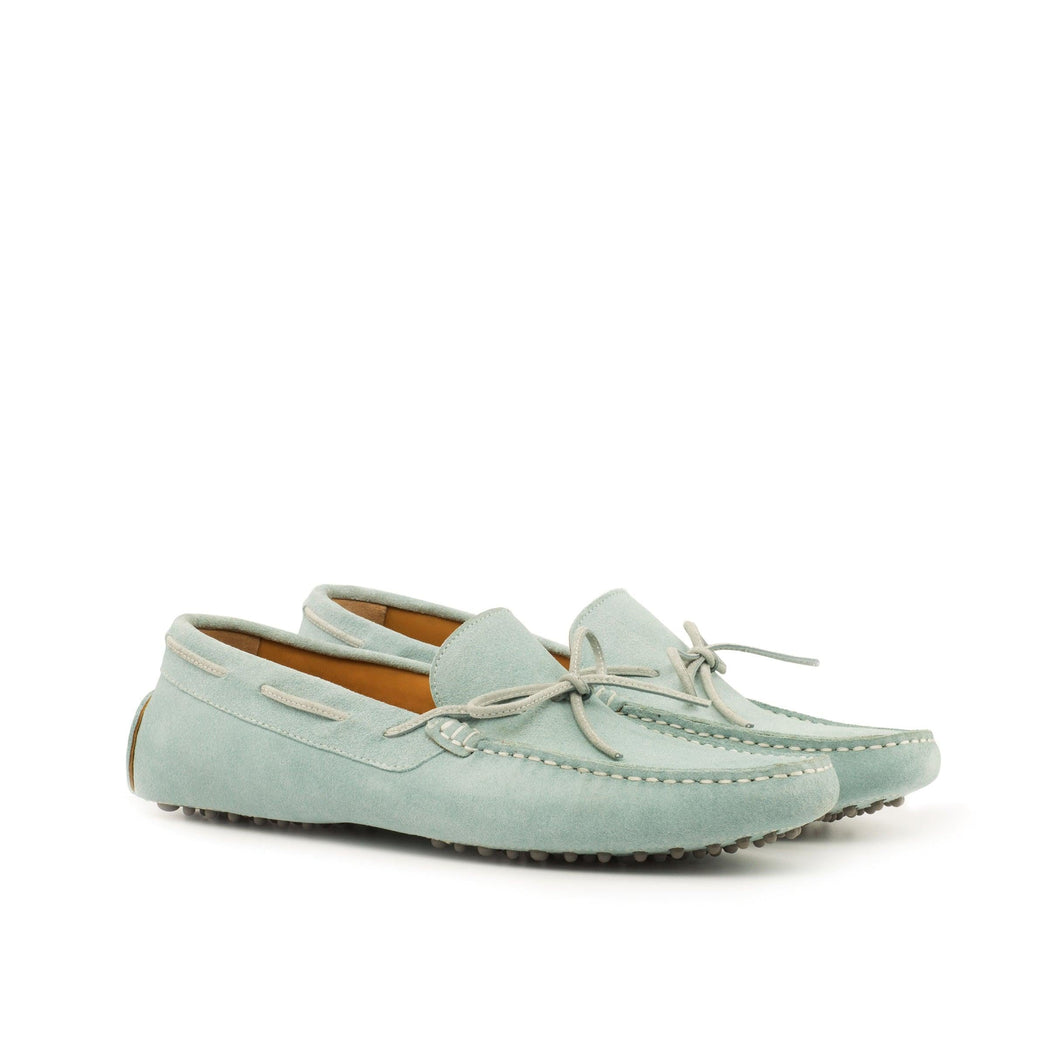 SHIRE DRIVER LIGHT BLUE SUEDE - Driving Loafers 