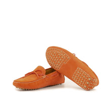 Load image into Gallery viewer, SHIRE DRIVER ORANGE SUEDE - Driving Loafers 
