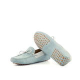 SHIRE DRIVER WHITE SUEDE, LIGHT BLUE SUEDE - Driving Loafers 