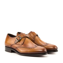 Load image into Gallery viewer, Single Monk cognac box calf - fastlane 
