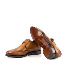 Load image into Gallery viewer, Single Monk cognac box calf - fastlane 
