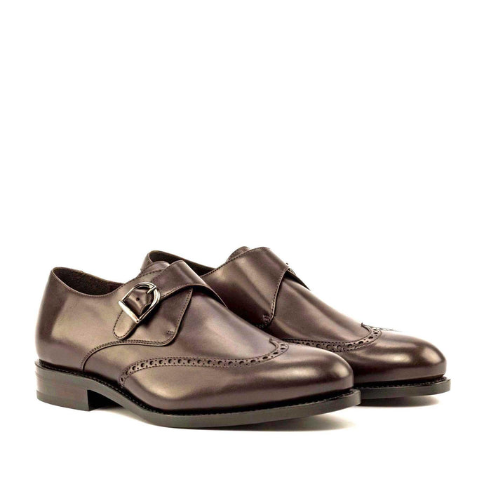 Single Monk dark brown box calf - fastlane 