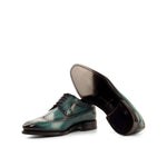 Turquoise Patina Longwing Blucher Shoes - Longwing Blucher 