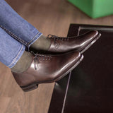 Whole Cut dark brown box calf - fastlane 